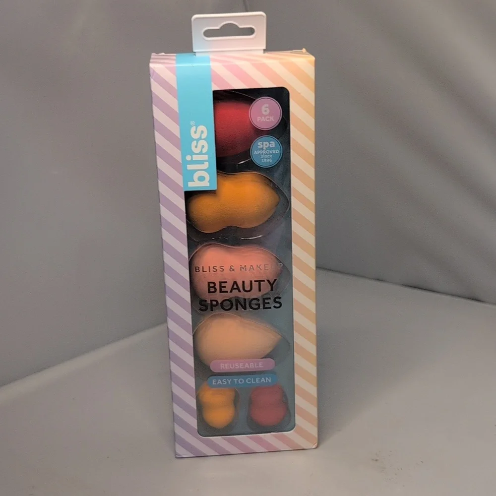 Bliss Beauty Sponges 6 Pack NEW